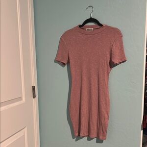 Elegant Pink Midi Dress